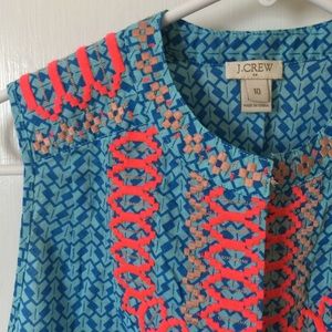 J. Crew Embroidered Tunic/Tank